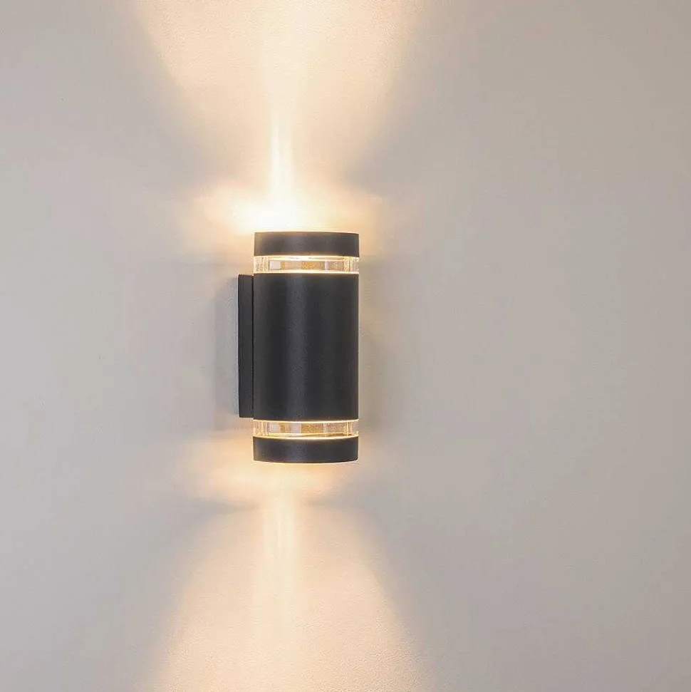 Applique Murale D'Exterieur Tagish Anthracite, 2 Lumieres