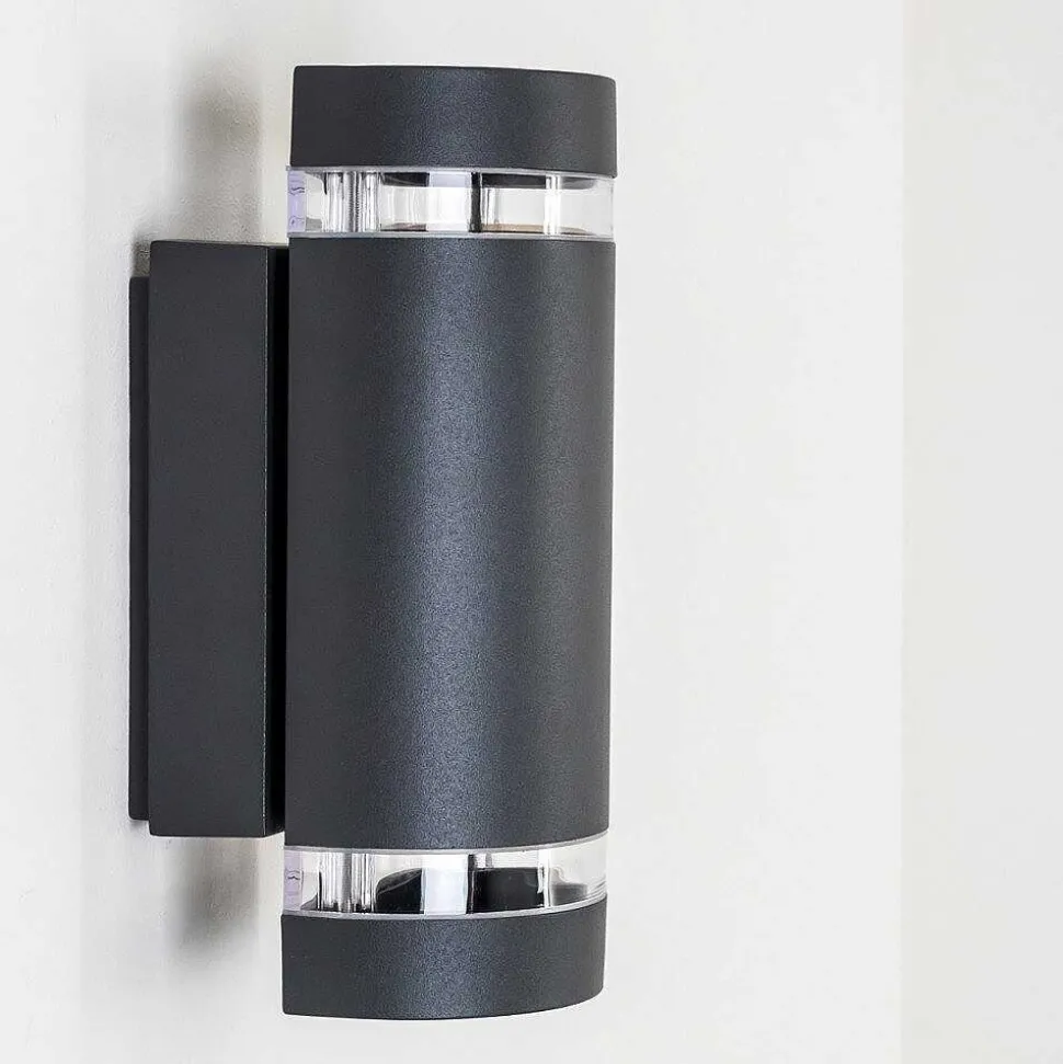 Applique Murale D'Exterieur Tagish Anthracite, 2 Lumieres