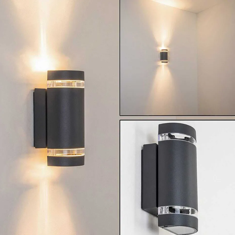 Applique Murale D'Exterieur Tagish Anthracite, 2 Lumieres