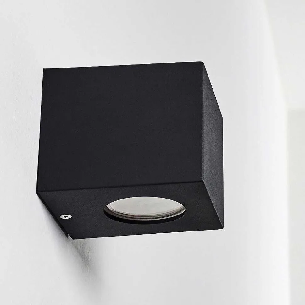 Applique Murale D'Exterieur Jonava Led Noir, 2 Lumieres