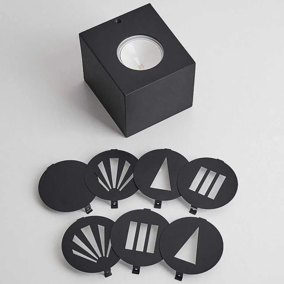 Applique Murale D'Exterieur Jonava Led Noir, 2 Lumieres