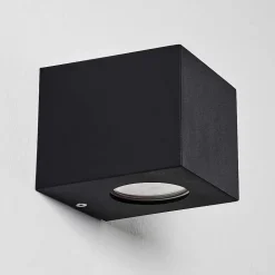 Applique Murale D'Exterieur Jonava Led Noir, 2 Lumieres