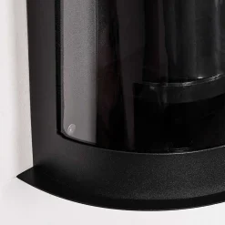 Applique Murale D'Exterieur Spitnes Noir, 1 Lumiere