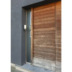 Applique Murale D'Exterieur Lutec Pollux Led Anthracite, 1 Lumiere, Detecteur De Mouvement