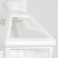 Applique Murale D'Exterieur Catigny Blanc, 1 Lumiere, Detecteur De Mouvement