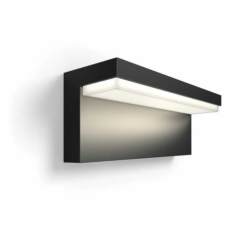 Applique Murale D'Exterieur Philips Hue Nyro Led Noir, 1 Lumiere, Changeur De Couleurs