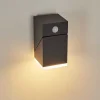 Applique Murale D'Exterieur Toogong Led Anthracite, 1 Lumiere, Detecteur De Mouvement
