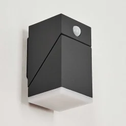 Applique Murale D'Exterieur Toogong Led Anthracite, 1 Lumiere, Detecteur De Mouvement