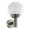 Applique Murale D'Exterieur Eglo Connect Nisia Led Acier Inoxydable, 1 Lumiere