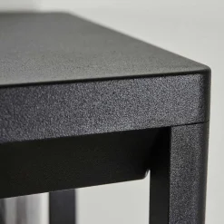 Applique Murale D'Exterieur Leset Noir, 1 Lumiere, Detecteur De Mouvement