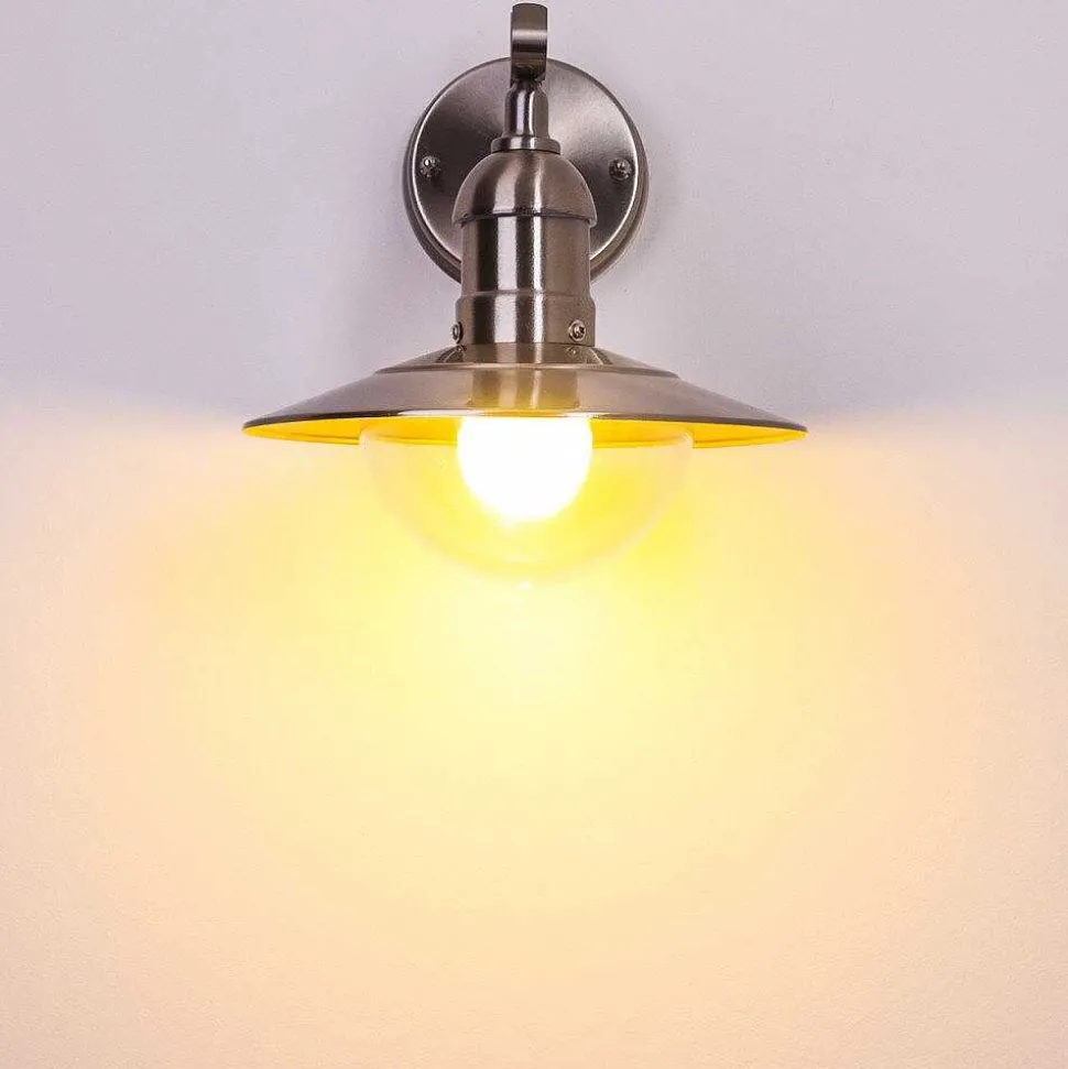Applique Murale D\\'Exterieur Broni Acier Inoxydable, 1 Lumiere