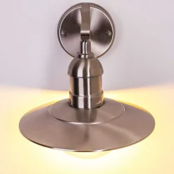 Applique Murale D\\'Exterieur Broni Acier Inoxydable, 1 Lumiere