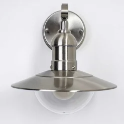 Applique Murale D\\'Exterieur Broni Acier Inoxydable, 1 Lumiere