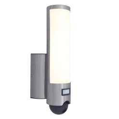 Applique Murale D'Exterieur Lutec Elara Led Acier Inoxydable, 1 Lumiere, Detecteur De Mouvement