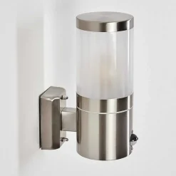 Applique Murale D'Exterieur Tolsona Nickel Mat, 1 Lumiere, Detecteur De Mouvement