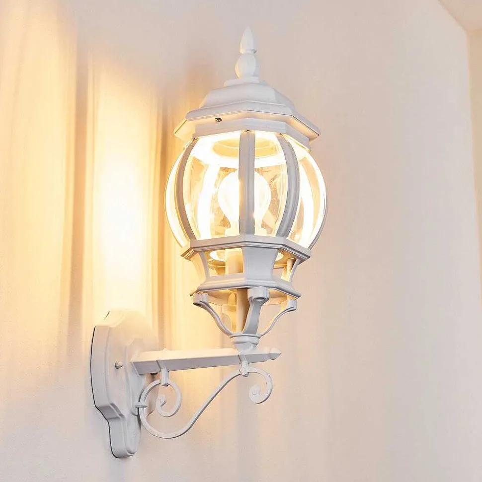 Applique Murale D'Exterieur Lentua Blanc, 1 Lumiere