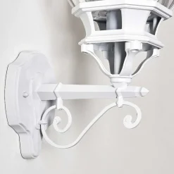 Applique Murale D'Exterieur Lentua Blanc, 1 Lumiere