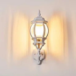 Applique Murale D'Exterieur Lentua Blanc, 1 Lumiere