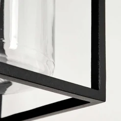 Applique Murale D'Exterieur Palanga Led Noir, 1 Lumiere, Detecteur De Mouvement