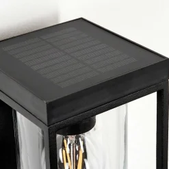 Applique Murale D'Exterieur Palanga Led Noir, 1 Lumiere, Detecteur De Mouvement