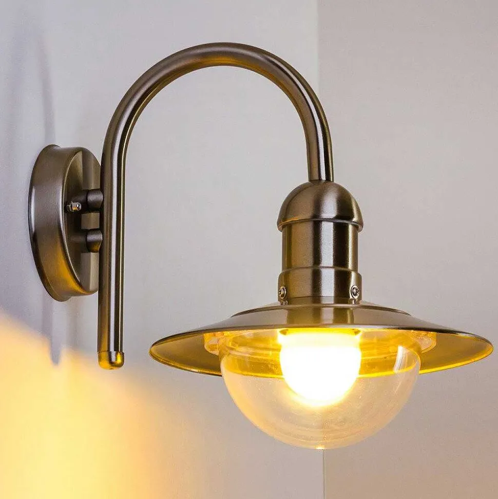 Applique Murale D'Exterieur Elima Acier Inoxydable, 1 Lumiere