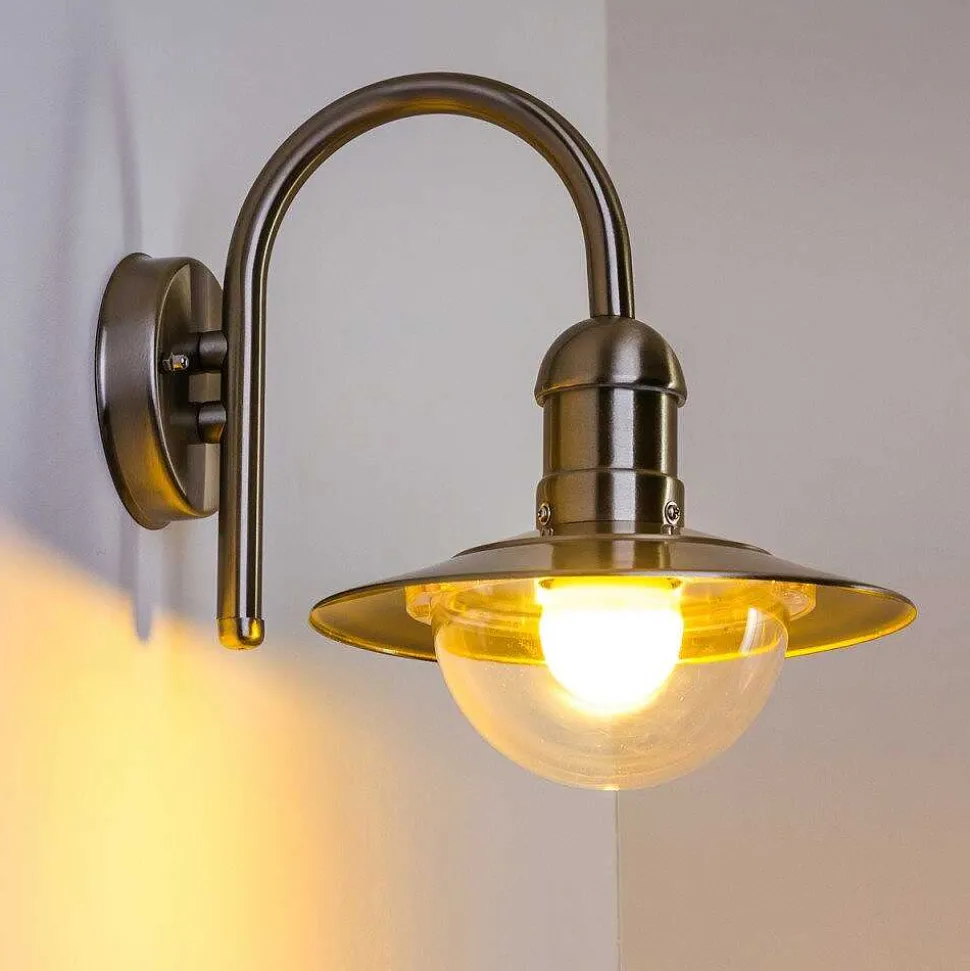 Applique Murale D'Exterieur Elima Acier Inoxydable, 1 Lumiere