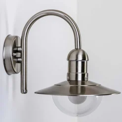 Applique Murale D'Exterieur Elima Acier Inoxydable, 1 Lumiere