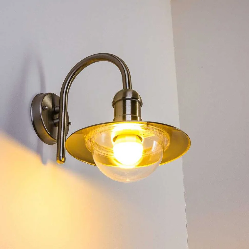 Applique Murale D'Exterieur Elima Acier Inoxydable, 1 Lumiere