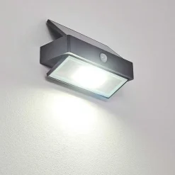 Applique Murale D'Exterieur Wiborg Led Anthracite, 1 Lumiere, Detecteur De Mouvement