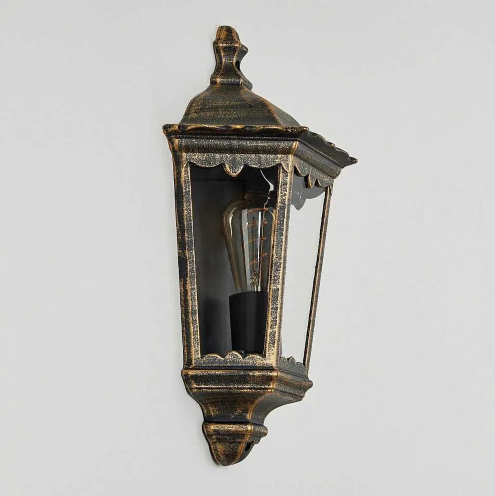 Applique Murale D'Exterieur Hongkong Brun, Or, 1 Lumiere