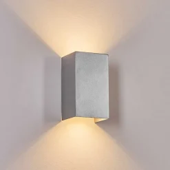 Applique Murale D'Exterieur Tamarin Led Gris, 1 Lumiere