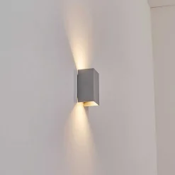 Applique Murale D'Exterieur Tamarin Led Gris, 1 Lumiere