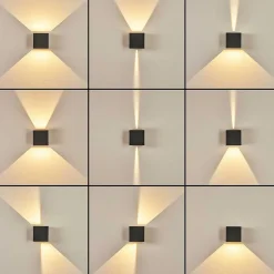 Applique Murale D'Exterieur Tamarin Led Anthracite, 1 Lumiere