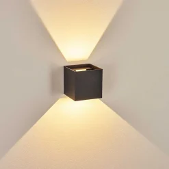 Applique Murale D'Exterieur Tamarin Led Anthracite, 1 Lumiere