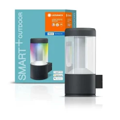 Applique Murale D'Exterieur Ledvance Smart+ Gris, 1 Lumiere, Changeur De Couleurs