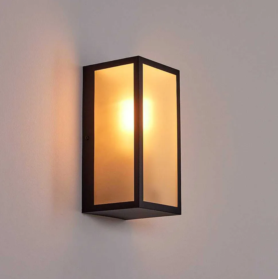 Applique Murale D'Exterieur Hakkas Noir, 1 Lumiere