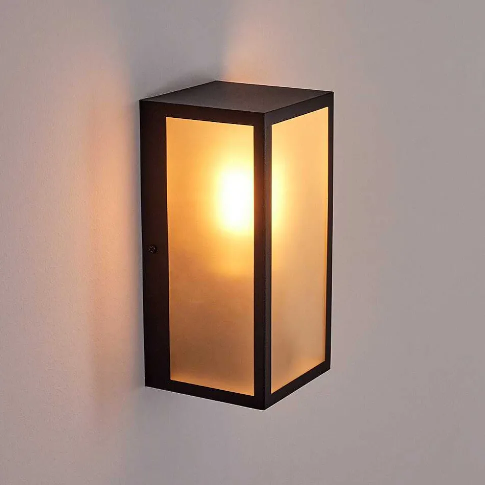 Applique Murale D'Exterieur Hakkas Noir, 1 Lumiere