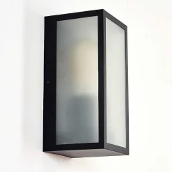 Applique Murale D'Exterieur Hakkas Noir, 1 Lumiere