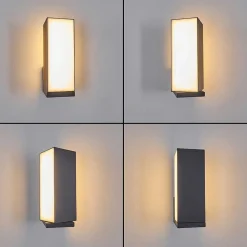 Applique Murale D'Exterieur Swanek Led Anthracite, 1 Lumiere