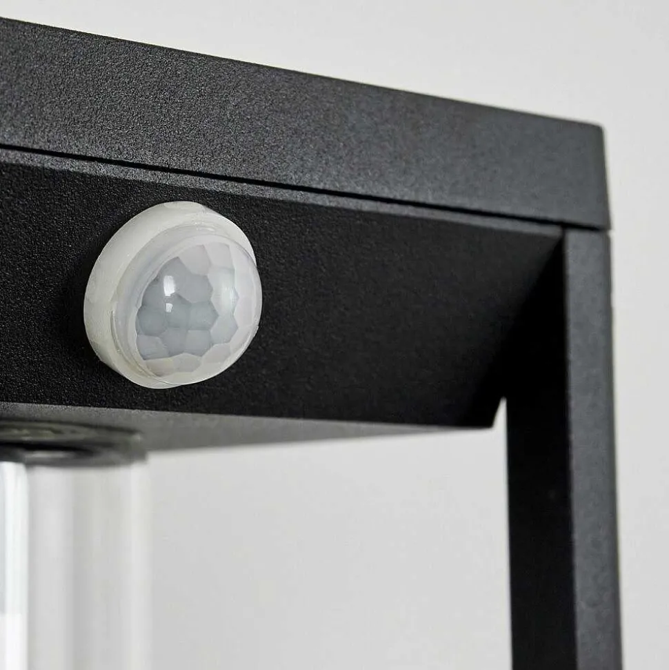 Applique Murale D'Exterieur Palanga Noir, 1 Lumiere, Detecteur De Mouvement