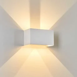 Applique Murale D'Exterieur Tamarin Led Blanc, 1 Lumiere