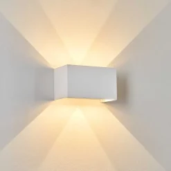 Applique Murale D'Exterieur Tamarin Led Blanc, 1 Lumiere