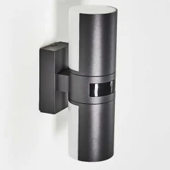 Applique Murale D'Exterieur Baulund Led Anthracite, 1 Lumiere, Detecteur De Mouvement
