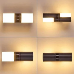 Applique Murale D'Exterieur Baulund Led Anthracite, 1 Lumiere, Detecteur De Mouvement