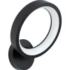 Applique Murale Eglo Marghera Led Noir, 1 Lumiere, Changeur De Couleurs