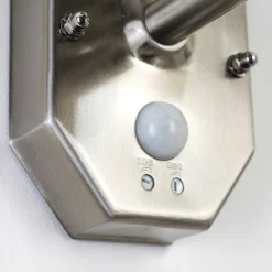 Applique Murale Forli Acier Inoxydable, 1 Lumiere, Detecteur De Mouvement