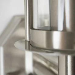 Applique Murale Forli Acier Inoxydable, 1 Lumiere, Detecteur De Mouvement