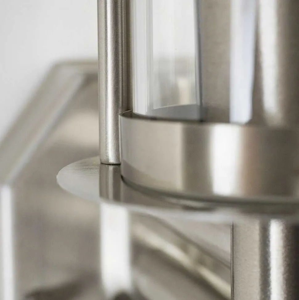 Applique Murale Forli Acier Inoxydable, 1 Lumiere, Detecteur De Mouvement