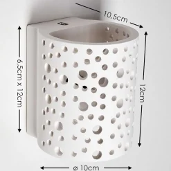 Applique Murale Glenden Blanc, 1 Lumiere