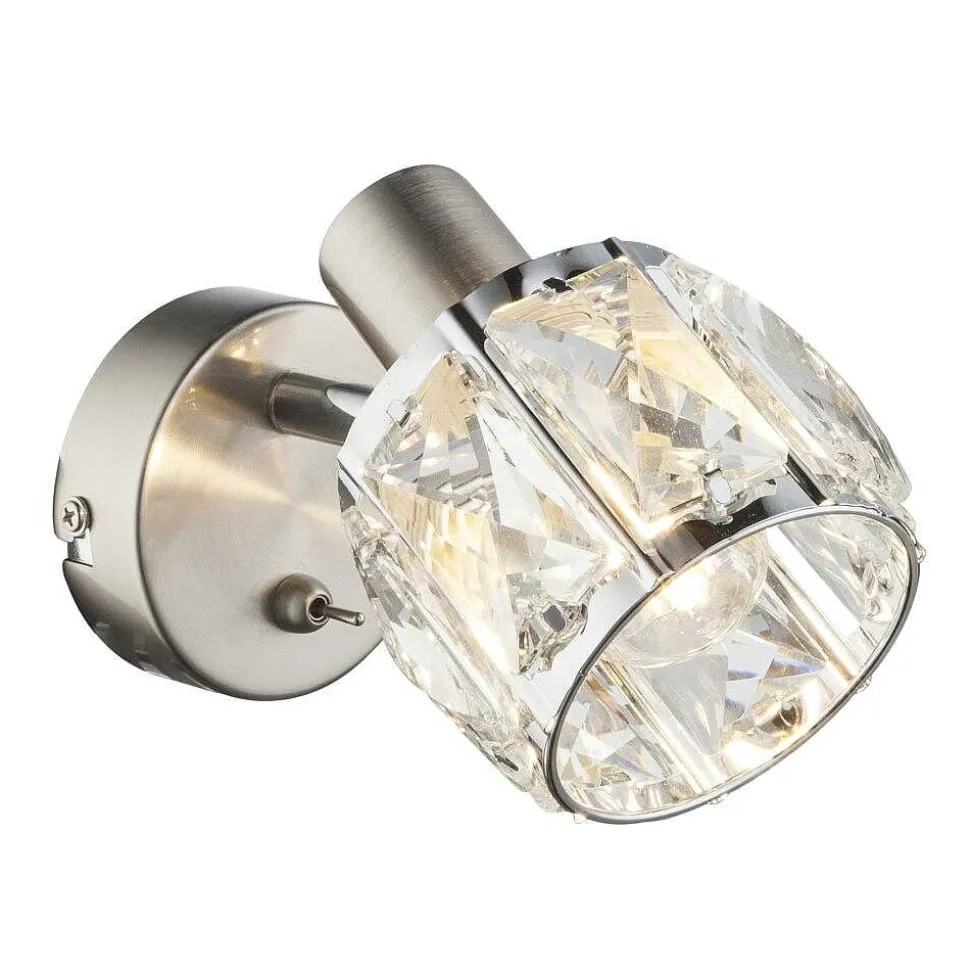 Applique Murale Globo Kris Nickel Mat, 1 Lumiere